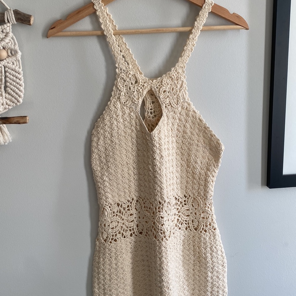 [S] Crochet Mini Dress - Picture 3 of 9